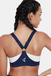 Zelocity High Impact Quick Dry Sports Bra - Maritime Blue — thumbnail 3